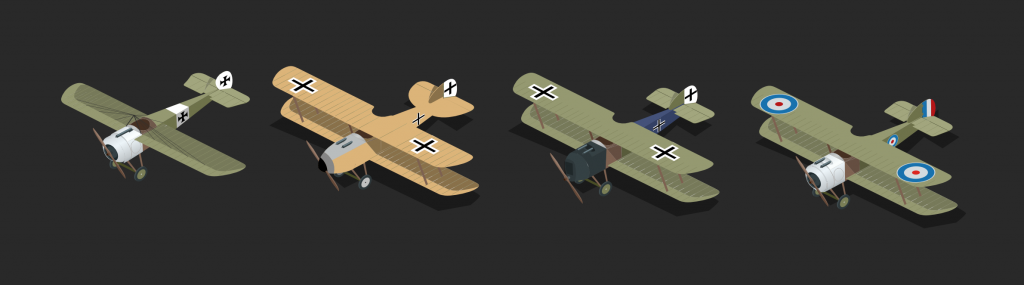 Isometric planes from the First World War